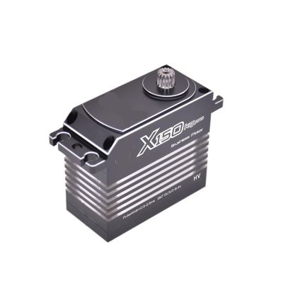 150KG High Torque High Pressure CNC Aluminum Shell Metal Gear Brushless Waterproof 1/6 Scale Giant Servo Suitable for Large Models