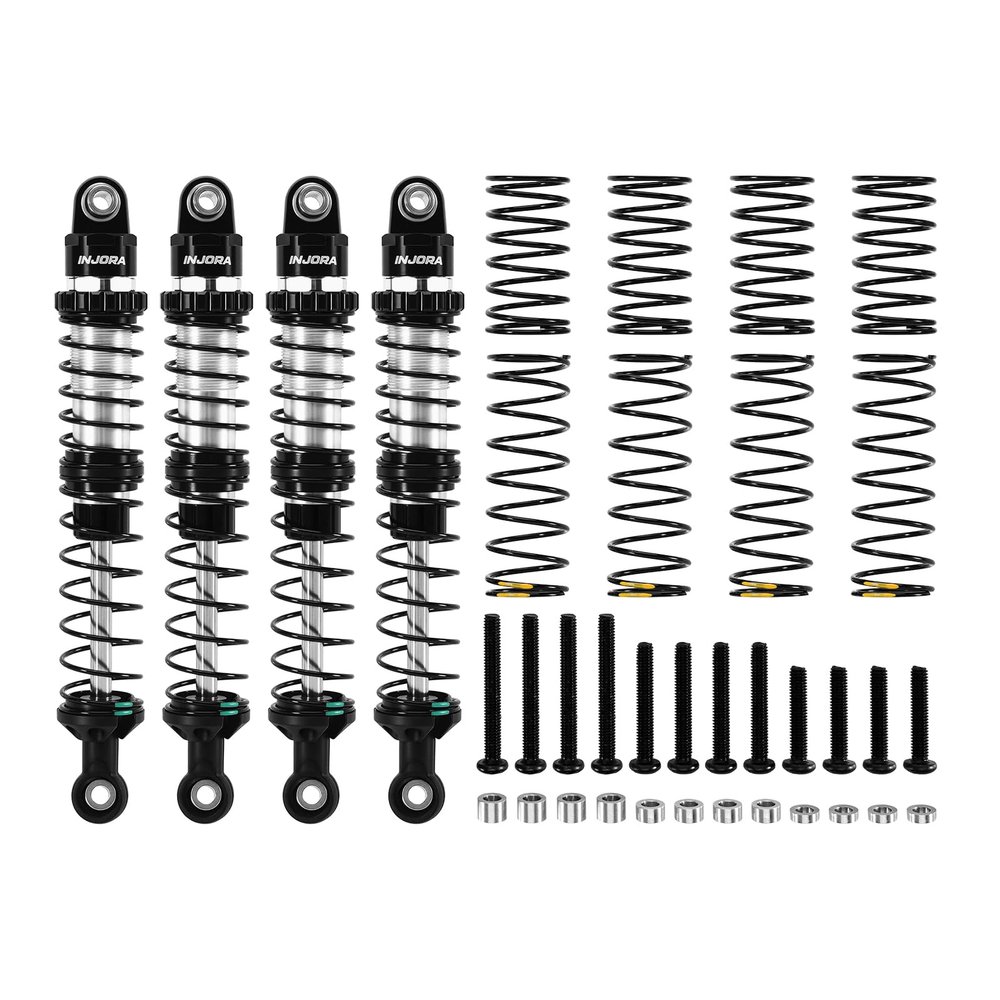 INJORA DRX 100mm Dual-rate Spring Oil Shocks for TRX4 SCX10 1/10 RC Crawler