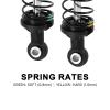 INJORA DRX 100mm Dual-rate Spring Oil Shocks for TRX4 SCX10 1/10 RC Crawler view 3