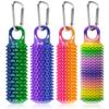 4 Pack Little Ouchies Pain Fidget Toy with Adjustable Weight & Carabiner, 3D Printed Spiky Sensory Keychain for Anxiety Relief and Focus - Portable Stress Relief Tool for Adults, Teens, Skin Picking view 1