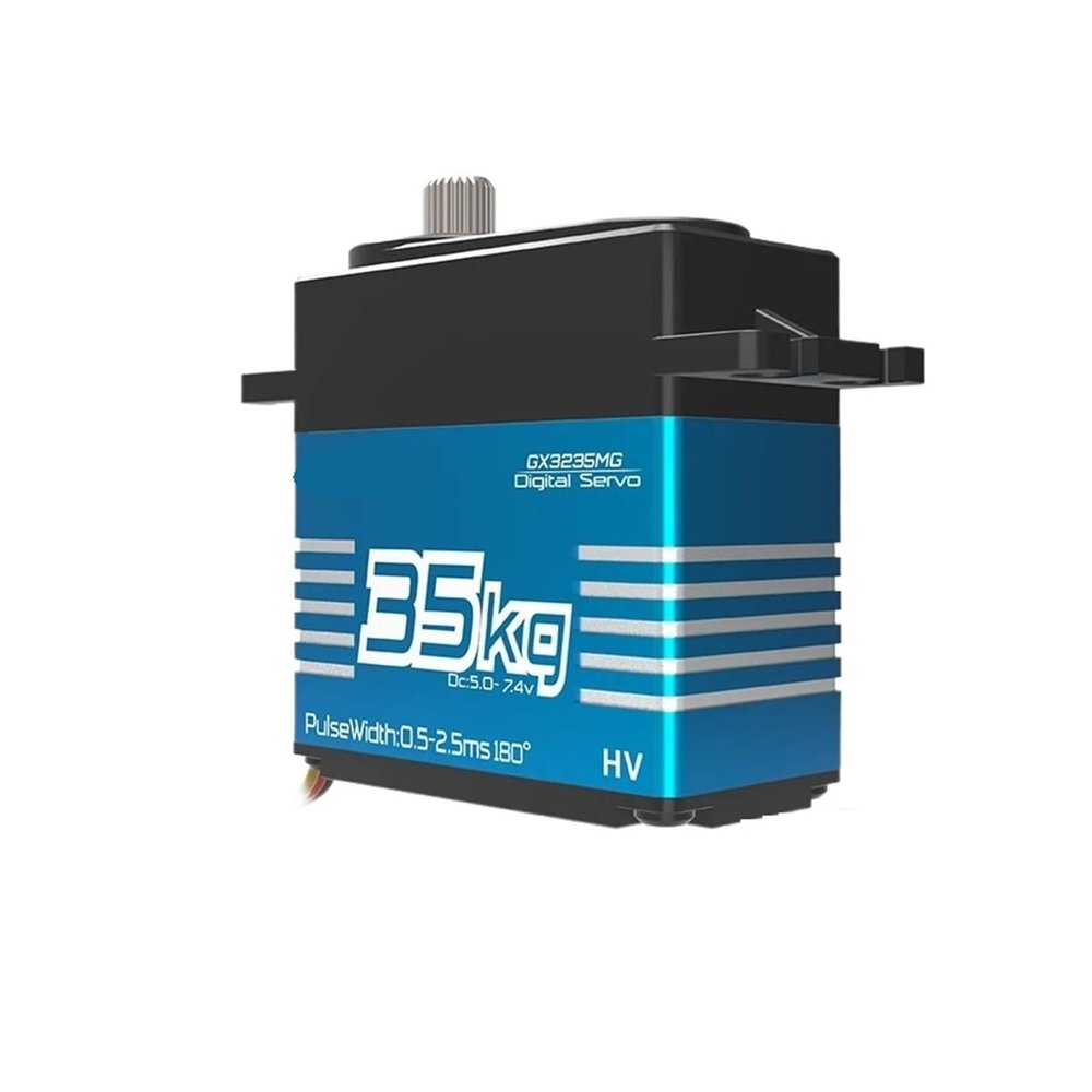 35KG PWM Servo High Voltage Metal Gear Digital Servo Suitable for 1/8 1/10 Scale(35kgMG 357 Degree)