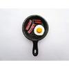 1:12 Scale Dollhouse Miniature Fried Egg in Pan, Creative Dollhouse Accessories for Miniature Home Decor view 1