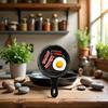 1:12 Scale Dollhouse Miniature Fried Egg in Pan, Creative Dollhouse Accessories for Miniature Home Decor view 2