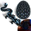 JANZOMM 12.5" 3D Printed Crystal Dragon Glow-in-The-Dark Version,Dragon Egg,3D Printed Animals, Christmas Stocking Stuffers for Kids view 1