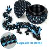 JANZOMM 12.5" 3D Printed Crystal Dragon Glow-in-The-Dark Version,Dragon Egg,3D Printed Animals, Christmas Stocking Stuffers for Kids view 4