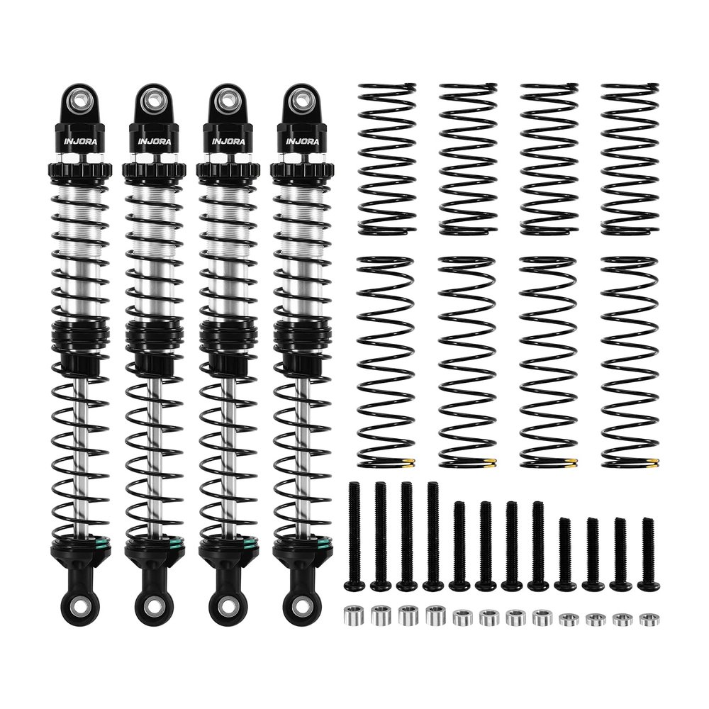 INJORA DRX 120mm Dual-rate Spring Oil Shocks for TRX4 SCX10 1/10 RC Crawler