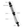 INJORA DRX 120mm Dual-rate Spring Oil Shocks for TRX4 SCX10 1/10 RC Crawler view 2
