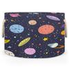 Ethebre Retro Cartoon Space Round Storage Basket for Laundry & Toys, Lightweight Fabric Laundry Hamper with Handles, Foldable Large Organizer Bin for Bedroom Bathroom Nursery Dorm view 2