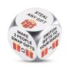 Christmas Santa Swap Gift Exchange Dice, Stocking Stuffers for Women Men Husband Wife, White Elephant Gifts, Christmas White Elephant Dices Games Gifts for Family Party Office Party Family Night view 1
