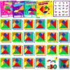 30pcs Tangram Puzzle Wooden Valentines Day Cards Gifts Kids Classroom Valentines Greeting Cards Classroom Exchange School Supplies Return Gifts For Birthday Party Favors Goodie Bags Stuffers Bulk Toy view 1