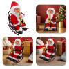 Beaupretty Santa Claus Figurines: Electric Musical Santa Claus Wheelchair Toy - Xmas Doll Ornament with Music Instrument for Holiday Decor view 4