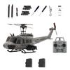C032 UH-1 Huey RC Helicopter for Adults, 1/48 Scale 2.4G 6CH Flybarless Brushless Motor Remote Control Helicopter Model with Altitude Hold, Optical Flow & TOF Positioning(Distressed Navy Gray/1Battry) view 1