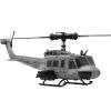 C032 UH-1 Huey RC Helicopter for Adults, 1/48 Scale 2.4G 6CH Flybarless Brushless Motor Remote Control Helicopter Model with Altitude Hold, Optical Flow & TOF Positioning(Distressed Navy Gray/1Battry) view 3