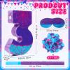 Simgoing 13.7 Inch Number 3 Spider Web Piata 3rd Birthday Party Decoration Hero Themed Piata with 15.4 Inch Stick Blindfold Confetti Number 3 4 5 Spider Party Favors Game Gifts for Kid Boy Girl Fun view 2