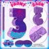 Simgoing 13.7 Inch Number 3 Spider Web Piata 3rd Birthday Party Decoration Hero Themed Piata with 15.4 Inch Stick Blindfold Confetti Number 3 4 5 Spider Party Favors Game Gifts for Kid Boy Girl Fun view 3