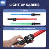 TOY Life Light Up Saber, 3 Pack Lightup Sabers, Extendable & Collapsable Light up Saber Sword, Saber Toy Set with Motion Sensitive FX Sound, Light Up Sword Toy for Kids view 3
