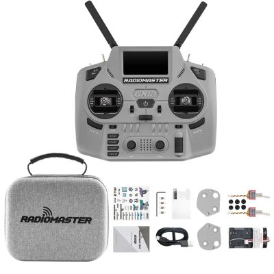HTLNUZD Radiomaster GX12 Crush ELRS Radio Transmitter 2.4G Dual 1W, Gemini Xrossband Mode2 (Green GX12)