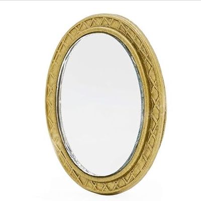 1/12 Scale Style Miniature Frame Mirror Dollhouse Wall Decor for Bedroom Furniture