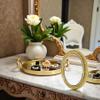 1/12 Scale Style Miniature Frame Mirror Dollhouse Wall Decor for Bedroom Furniture view 3