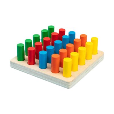 blloocod Wooden Sorting & Stacking Toy Colors Matching Educational Preschool Toy Problem Solving Intelligence Toys for Boys and Girls- Style B