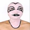 AiCc stylists Pink Halloween Latex Hood Black Decorative Strip Horuss Eye Mask Cosplay (XXL) view 1