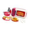 17-Piece Kids Pretend Play Microwave Toy with Cooking Utensils, Interactive Kitchen Accessories for Learning & Birthday Gifts- Red view 1