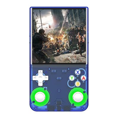 K36 MAX  Console Rtro Open Source | cran 4.0 IPS HD, WiFi & Multijeux (R36 ultratransparent Blue 128g-can Connect to WiFi)