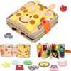 Busy Board for Toddlers 1-3, DIY Felt Activity Book & 3D Fabric Picture Books, Preschool Learning Toy with Life Skills Activities, Busy Book for Toddlers & Activity Books for Early Development view 1