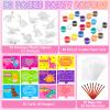 30PCS Valentine's Day Card Gifts for Kids Dinosaur Painting Set with Valentine Card PVC Dinosaur Figure Paint Crafts School Classroom Valentine Gifts Boy Girl Exchange Party Favors Goodie Bags for Kid view 3