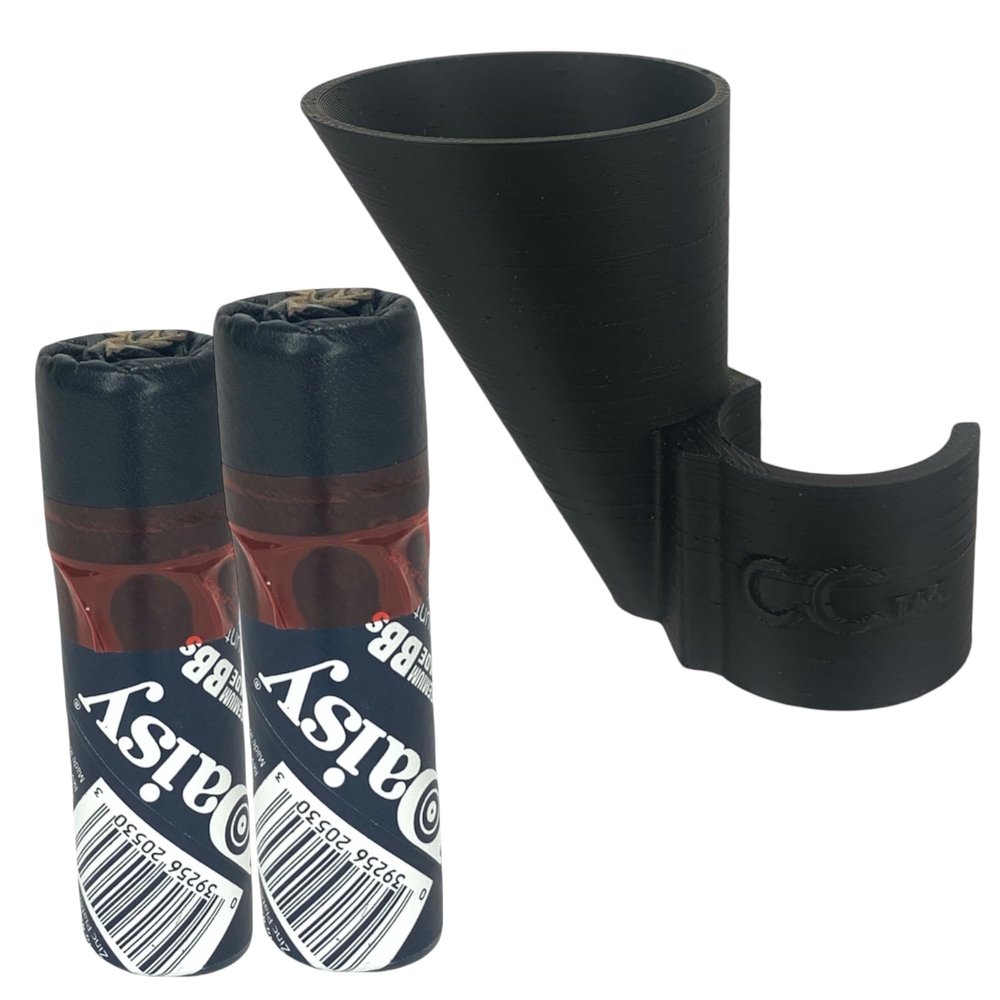 Curated Collectables The Speedy + BB's - Speedy Hands Free BB Funnel + (2) 350ct BB Tubes - 700 Total - Compatible w/Red Ryder