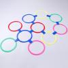 Hopscotch Rings Game with Connectors, Sensory Training Equipment, Agility Training Toy for Kids Toddlers Party Play- 28cm 10 Rings view 2
