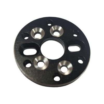 RC Motor Holder Spare Parts, CNC Machined Aluminum Bracket for 380/28 to 540/3650 Motor Conversion, Easy Install Replacement Mount- Black Silver