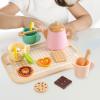 DuskHaven Children's Tea Party Play Set for Ages 3 to 5 with Wooden Teacups, Style A view 4