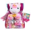 Barbie Unicorn Pet Bag - 8 Piece Role Play Set with Pet Unicorn Stuffed Animal, for Kids Ages 3 and Up view 1