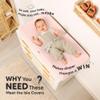 2-Pack Baby Changing Pad Cover for Girl, Boy - 34x18 Soft Viscose Derived from Bamboo Baby Diaper Changing Table Pad Cover Sheets, Neutral, Snug Fit Nursery Diaper Change Sheets (Mist Rose) view 2