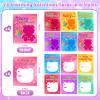 24 Pack Valentine's Day Gifts Cards with Glitter Bears, Valentine Cards for Kids, Squeeze Fidget Toys Bulk for Classroom School Valentine's Gifts Exchange, Valentine Party Favors for Boys Girls view 3