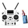 Radiomaster GX12 Crush 1000HZ 3D Digital CNC Hall Gimbal Dual Band Antenna Gemini XROSSBAND EXpressLRS Radio Controller (White Mode 2 5000Mah) view 1