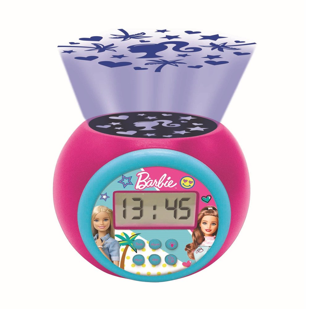 LEXiBOOK, Barbie Projector Alarm Clock, RL977BB