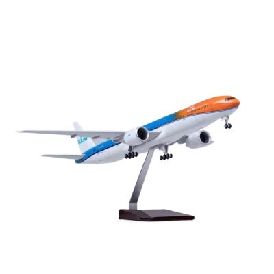 ZFQSEXTWT 1/157 for Boeing B777 Aircraft KLM Air Airlines Model Collector's Showcase Gift Enthusiasts Hobby Playgame Kit(with Light)