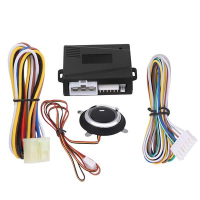 12V Car Push Start Stop, Remote Starter Ignition Kit, One Click Start with 10 Minutes Countdown, Thick 6 Pin Plug for Stable Current Output,