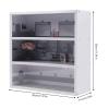 1/64 Scale Parking Model 3 Tiers Car Scenarios Display Case with Led Light & Clear Acrylic Door Toy Car Garage Diorama Parking view 2