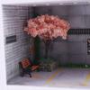 1/64 Scale Parking Model 3 Tiers Car Scenarios Display Case with Led Light & Clear Acrylic Door Toy Car Garage Diorama Parking view 3