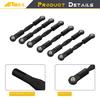 NMNRC Alloy Turnbuckles Camber Links Kit Compatible with Arrma 1/8 Typhon 3S BLX & 550 Mega 1/10 Big Rock V3 Series Upgrades Part Black view 4