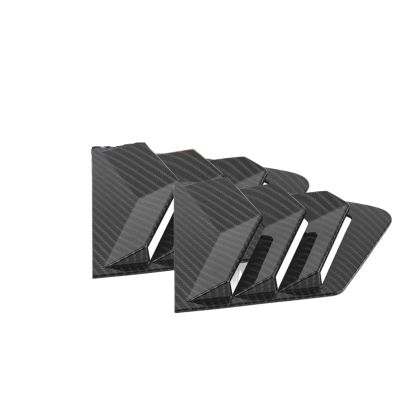 Air Vent Scoop Shades Cover Trim Blinds Carbon Spoiler Panel Compatible with Honda Civic 9th Gen 2011-2015 Sedan
