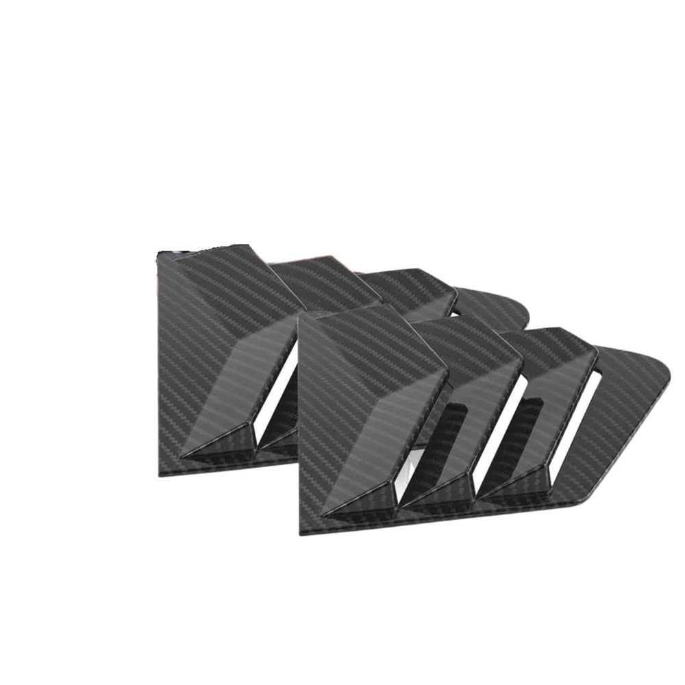 Air Vent Scoop Shades Cover Trim Blinds Carbon Spoiler Panel Compatible with Honda Civic 9th Gen 2011-2015 Sedan