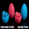 10 Pack Glow in The Dark Dragon Eggs with Tray  3D Printed Articulated Dragons, Flexible Fidget Toy Set with Textured Skin and Marble Eyes  Surprise Party Favor Gift for Kids and Collectors view 3