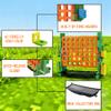 SDADI Screwless Giant 4-in-a-Row Game Set with Block-Style Assembly, Adjustable Height 4-to-Score Connect Game, Portable Family Yard Game for Indoor & Outdoor Play view 4
