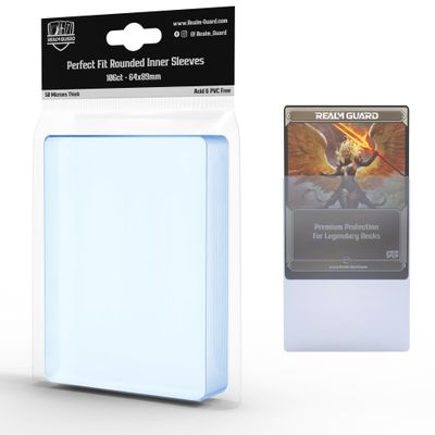 106ct TCG Perfect Fit Rounded Inner Sleeves by Realm Guard