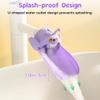2 Pack Faucet Extender for Toddlers, PANIMOSI Kids Sink Extender for Bathroom, Kitchen, BPA Free, Food Grade Silicone Baby Hand Washing Water Spout Extender Fits Standard and Gooseneck Faucet view 3
