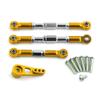 Compatible with Wltoys 104009 12402-A Remote Control Cars Upgrades Modification Parts Metals Steering Link Rod Servo Arm RC Car Accessories(Yellow) view 1